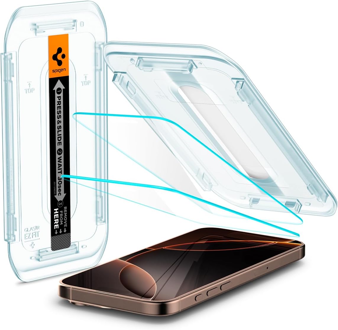 Protector De Pantalla Spigen Clear iPhone 16 Pro Max 2 Pack