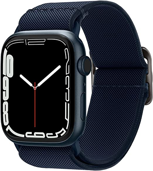 Correa Spigen Lite Fit Apple Watch Ultra (49mm), Series 8/7 (45mm), Series SE2/6/SE/5/4 (44mm) and Series 3/2/1 (42mm) Nylon Solo Loop Azul