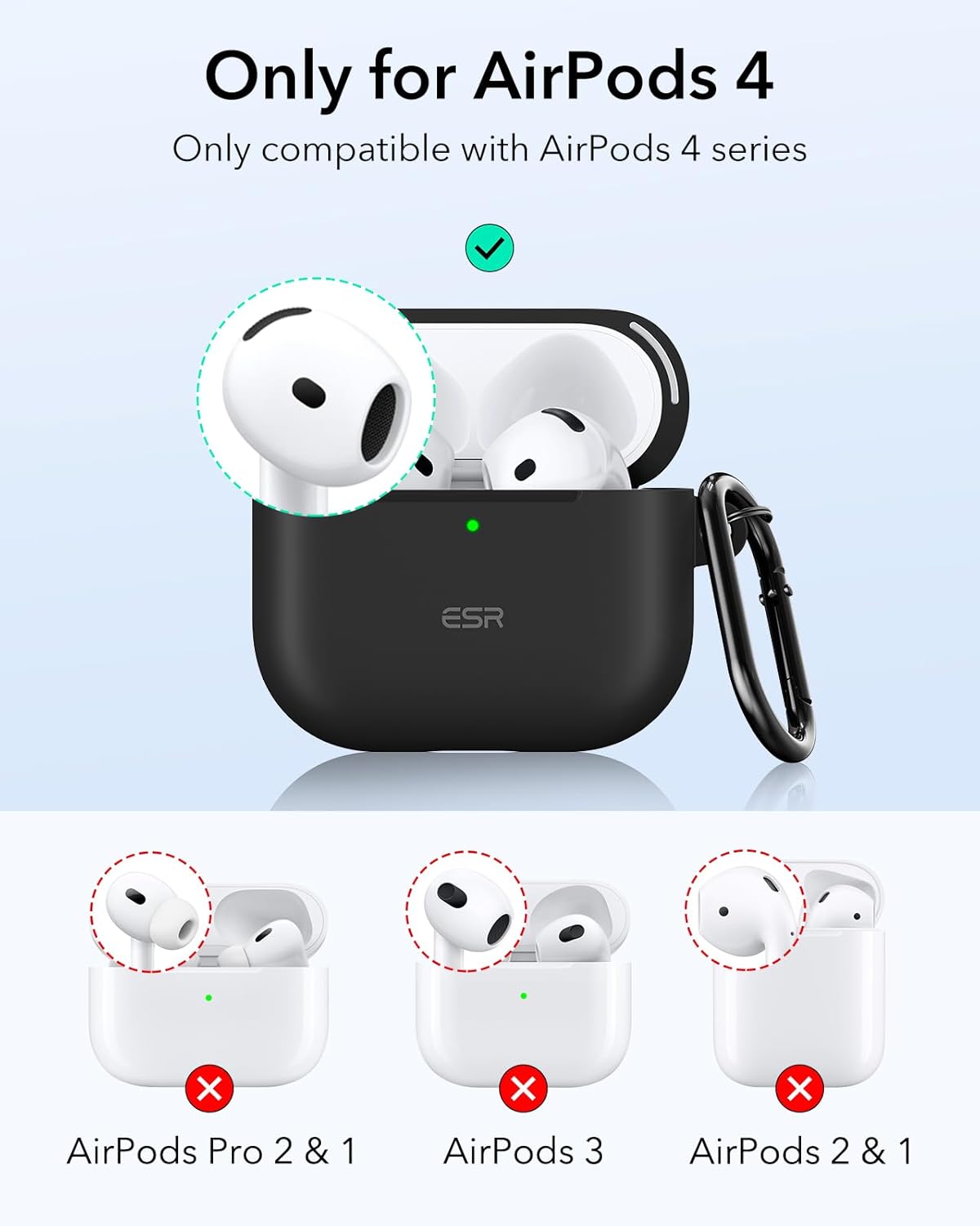 Case Esr Cloud Soft (halolock) - AirPods 4