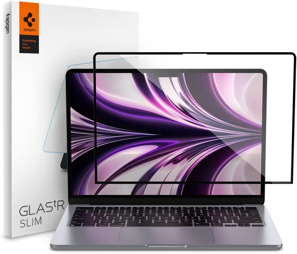 Pantalla de Vidrio Templado Spigen Glas.tR Slim Macbook Air 13.6 Chip M2