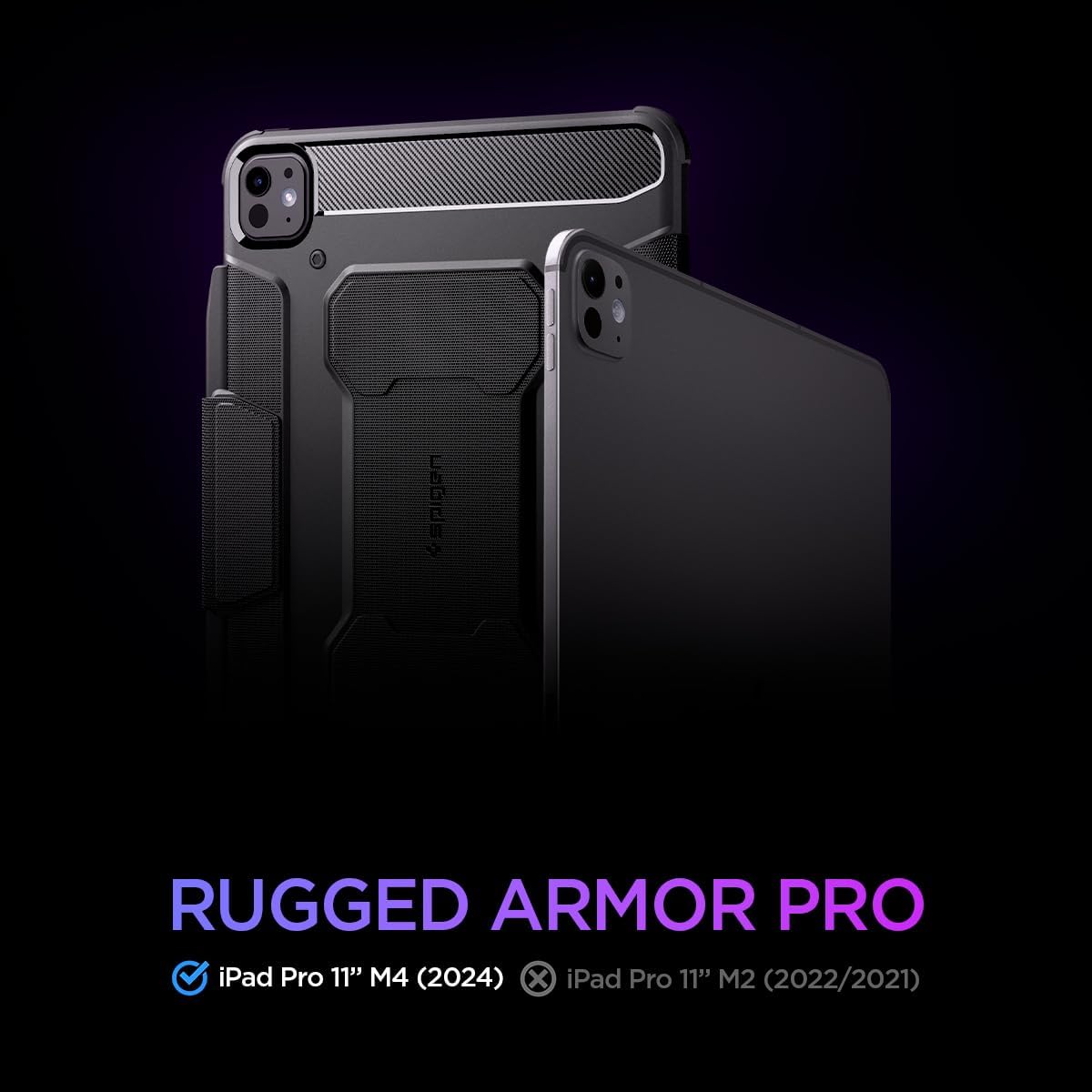 Case Spigen Rugged Armor Pro Para iPad Pro 13 M5/M4 (2025)