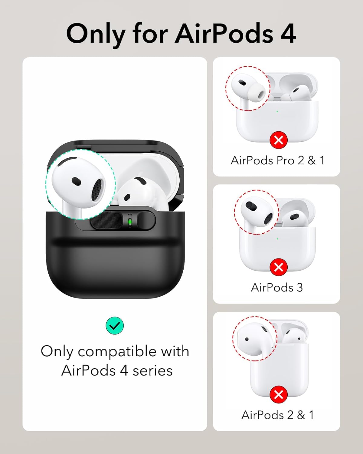 Case Esr Pulse Magnetic Lock (halolock) - AirPods 4