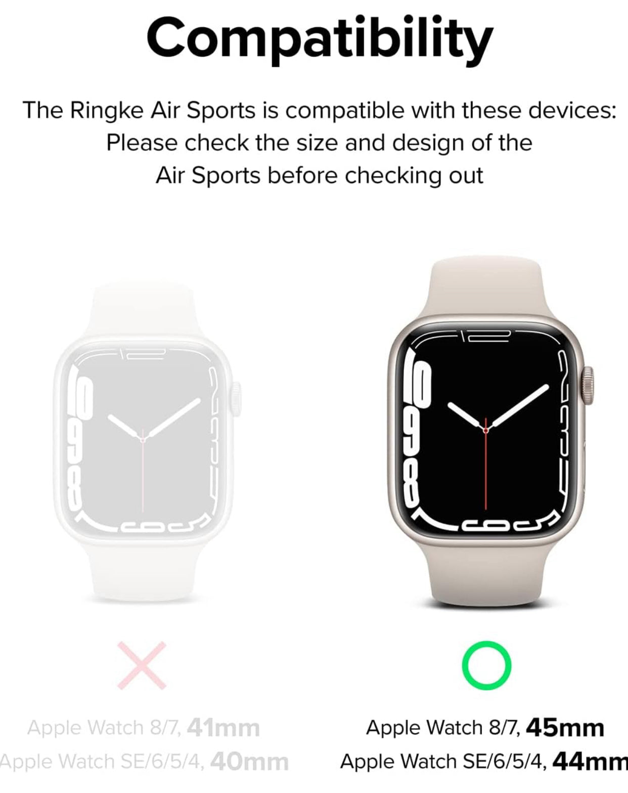Case Ringke Air Sports Apple Watch Serie 7/8 45mm