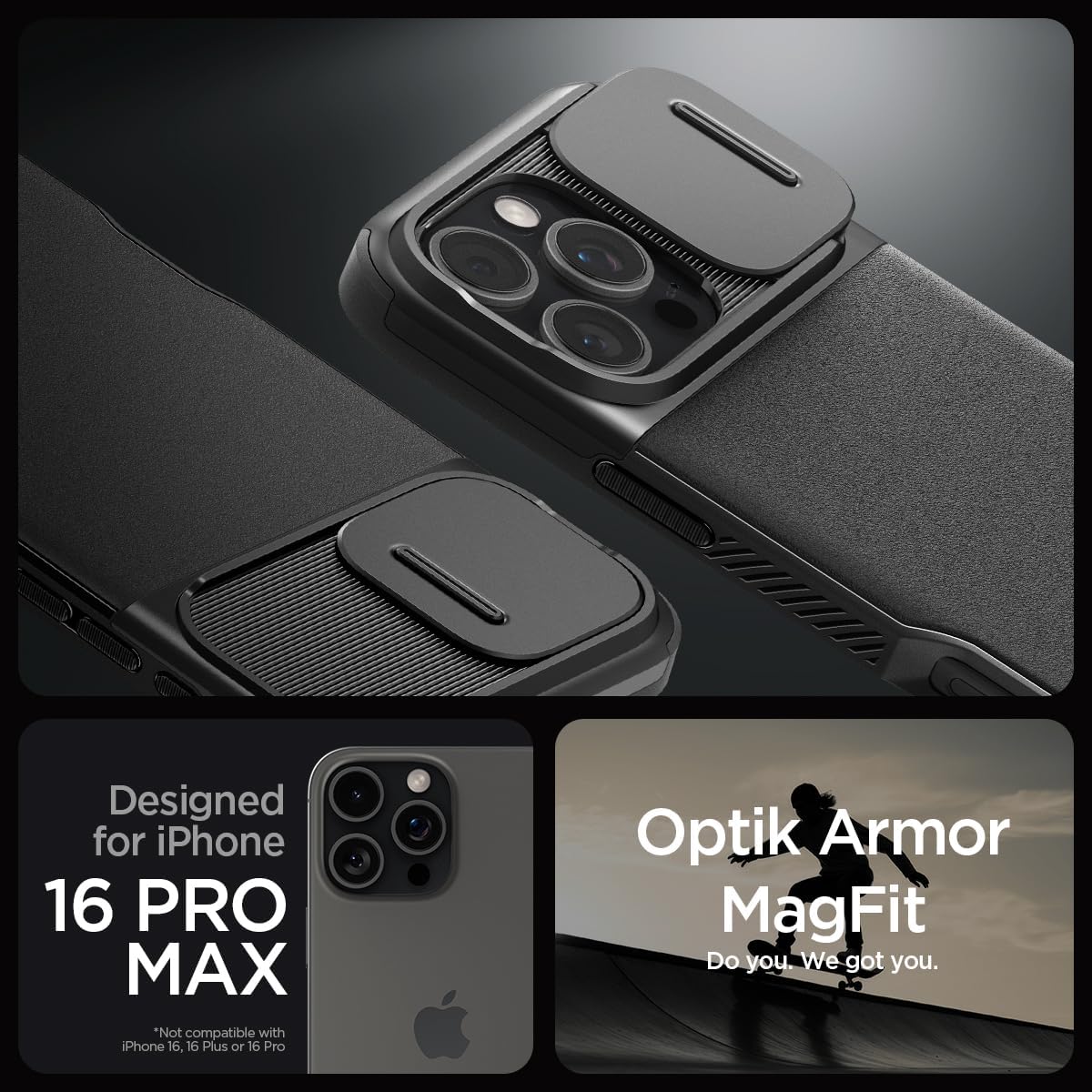 Case Spigen Optik Armor Magfit iPhone 16 Pro Max