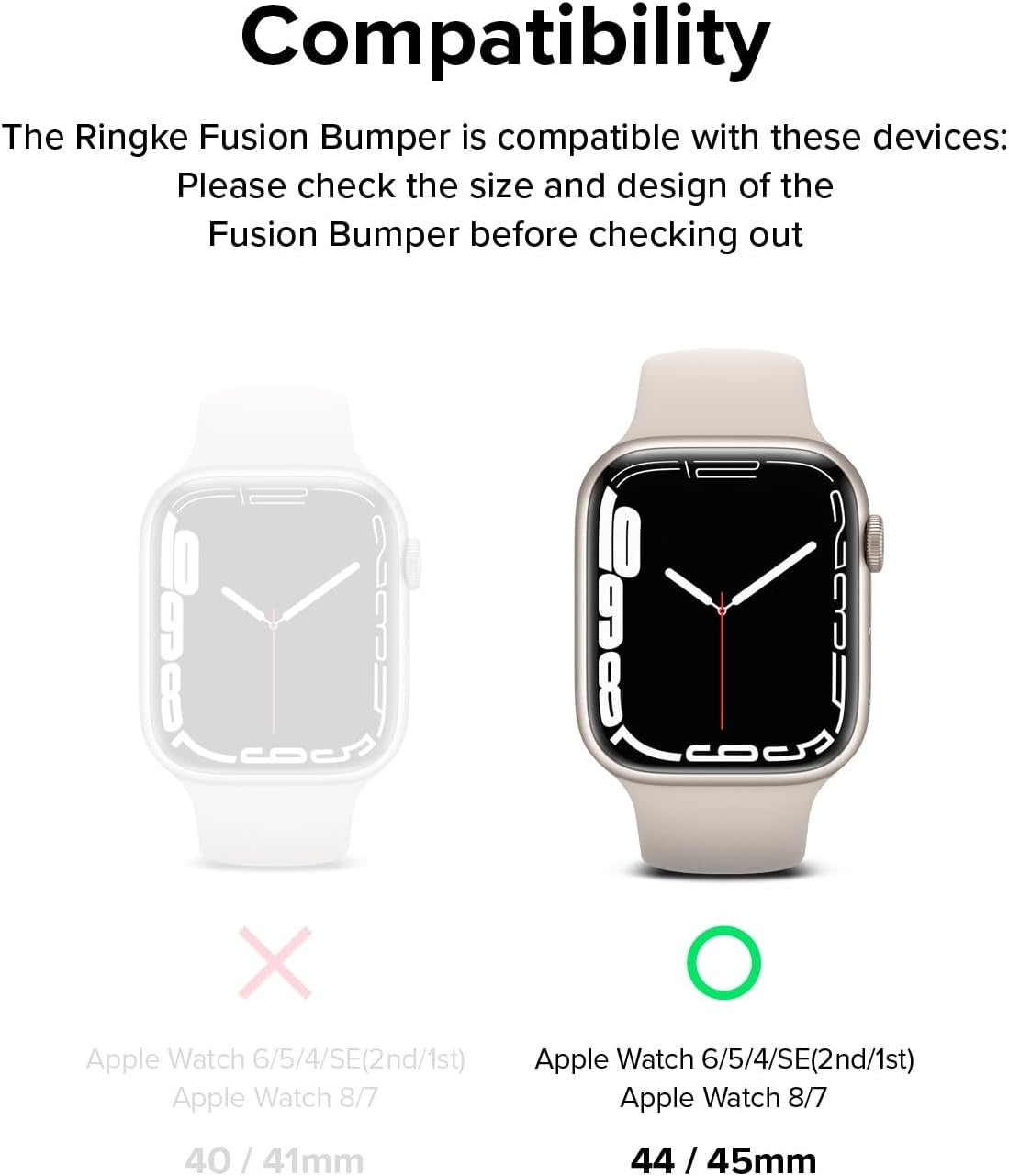Case Ringke Fusion Bumper Apple Watch Serie 7/8 45mm