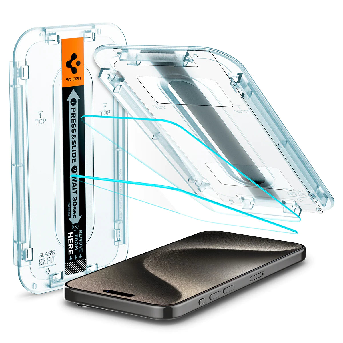 Protector de Pantalla Spigen iPhone 15 Pro Max 2 unidades