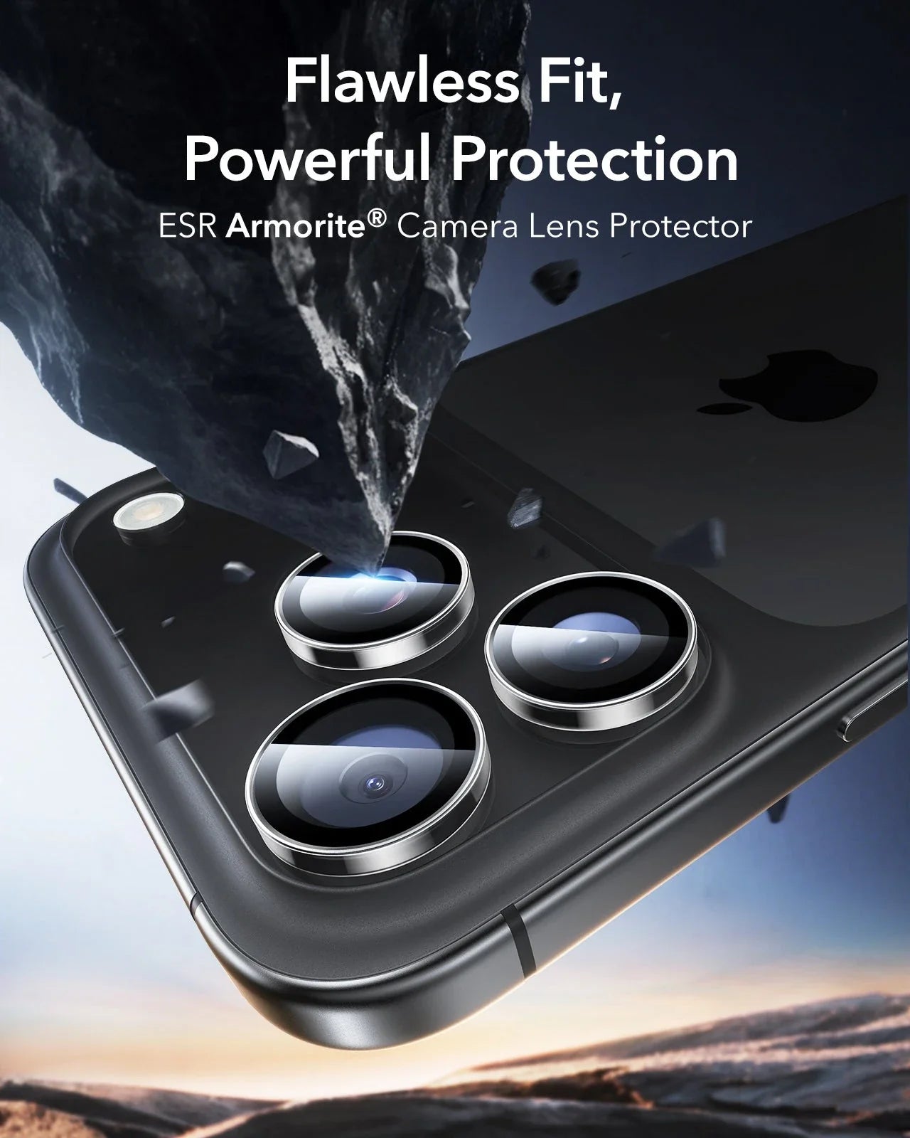 Protector de lente de cámara ESR para iPhone 17,16,15,14 (Pro y Pro Max)