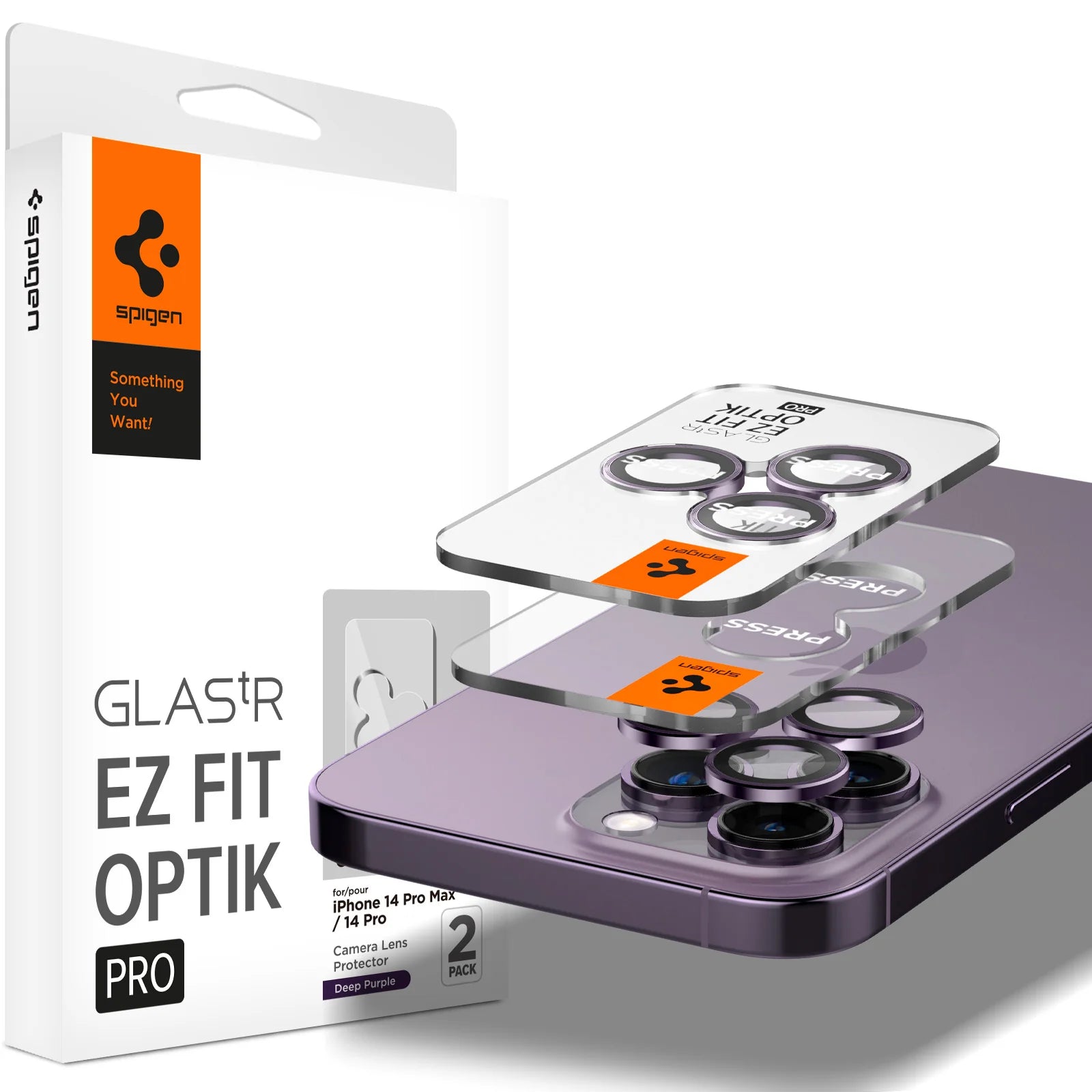 Protector de Cámara Spigen Optik Pro iPhone 14 Pro / 14 Pro Max Pack 2